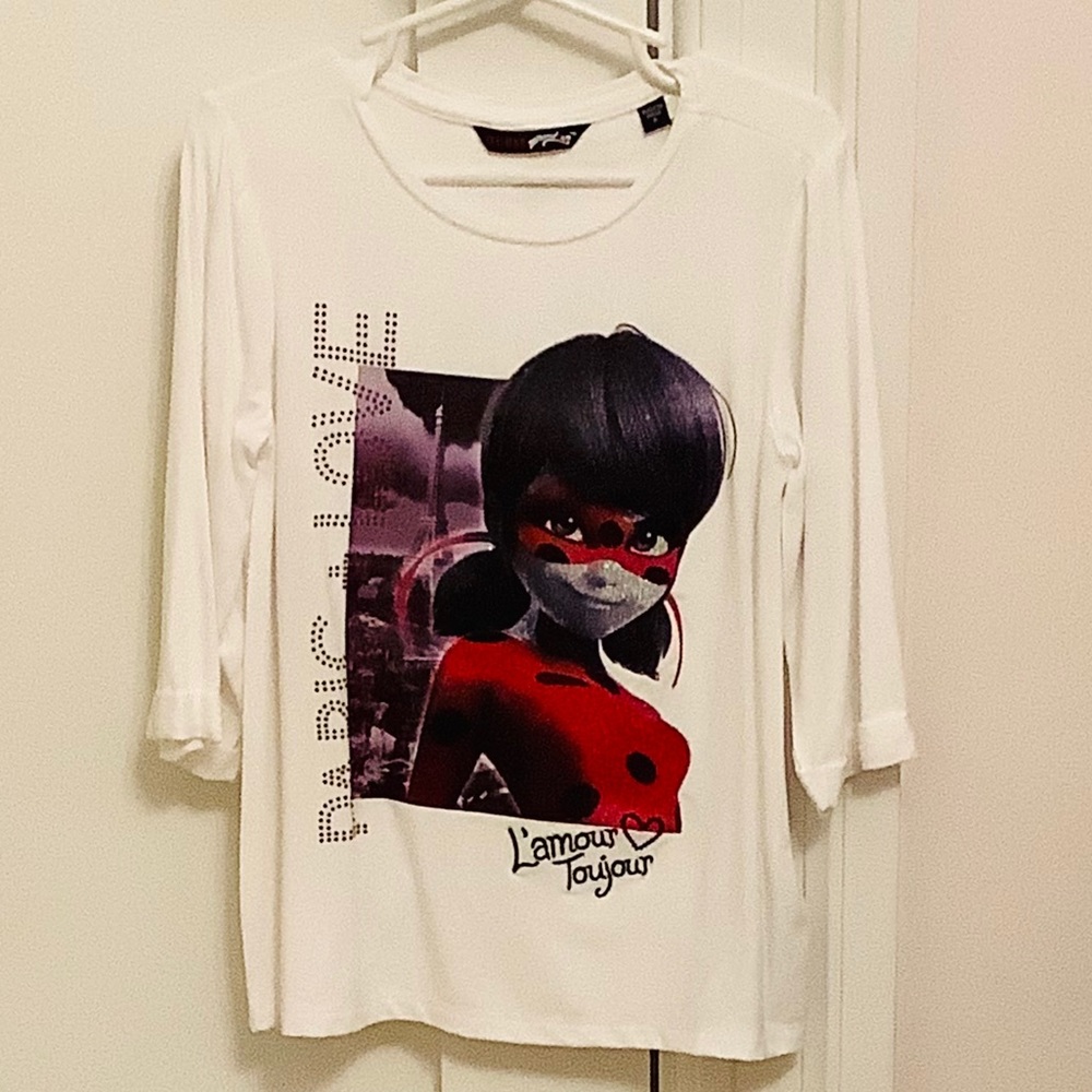 A long sleeve shirt with ladybug from miraculous